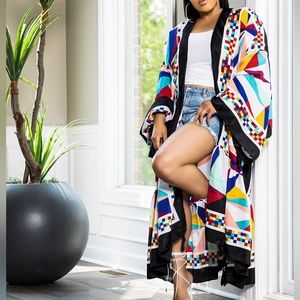 NEW Multi-Colored Kimono (never worn)